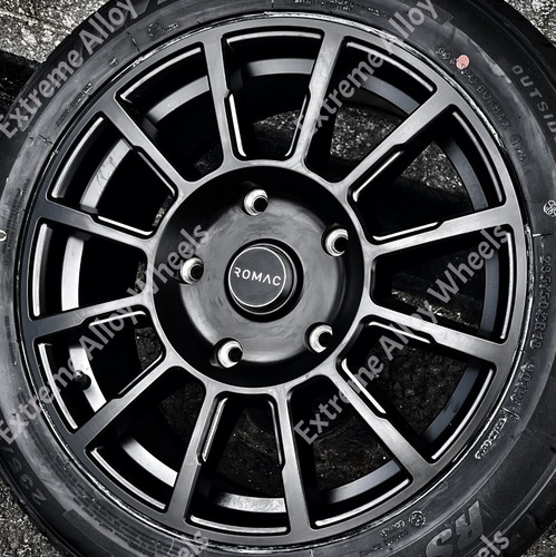 Black stealth alloy wheels - black,